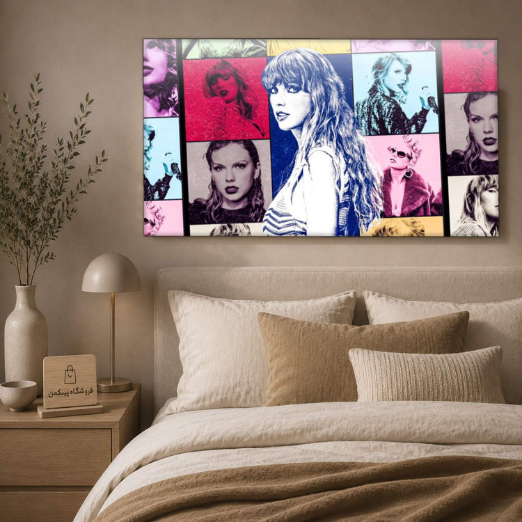تابلو شاسی پینکمن طرح تیلور سویفت کلاژ - Taylor Swift Collage Desktop کد Jm 25