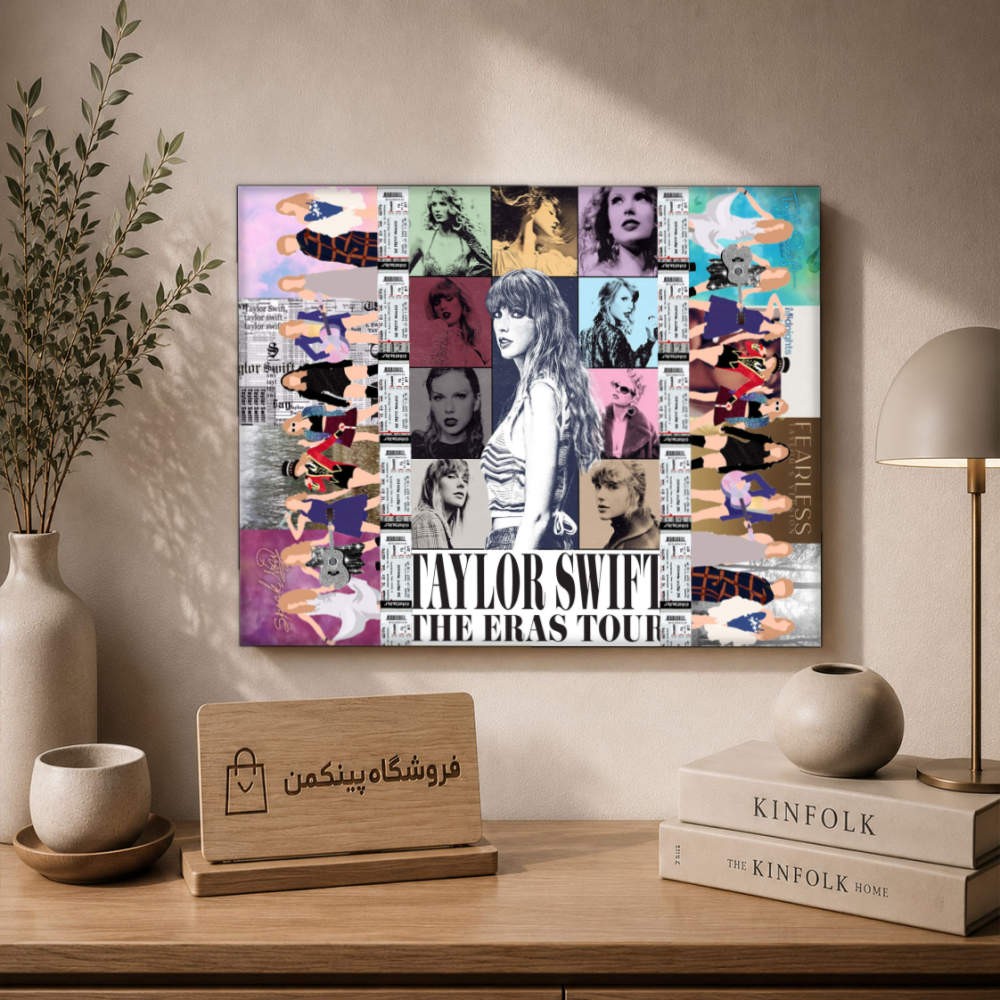 تابلو شاسی پینکمن طرح تیلور سویفت کلاژ - Taylor Swift Collage Desktop کد Jm 17