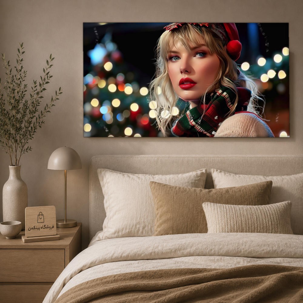 تابلو شاسی پینکمن طرح تیلور سویفت کریسمس - Taylor Swift Christmas Computer کد Jm 8
