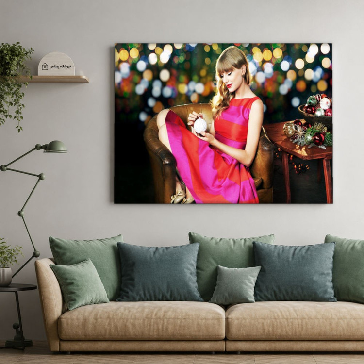 تابلو شاسی پینکمن طرح تیلور سویفت کریسمس - Taylor Swift Christmas Computer کد Jm 2