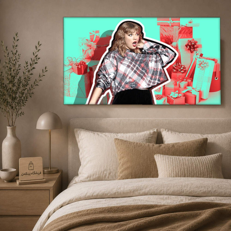 تابلو شاسی پینکمن طرح تیلور سویفت کریسمس - Taylor Swift Christmas Computer کد Jm 1