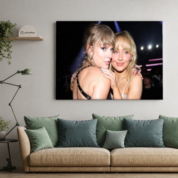 تابلو شاسی پینکمن طرح تیلور سویفت و Sabrina Carpenter - Taylor Swift And Sabrina Carpenter کد Jm 20