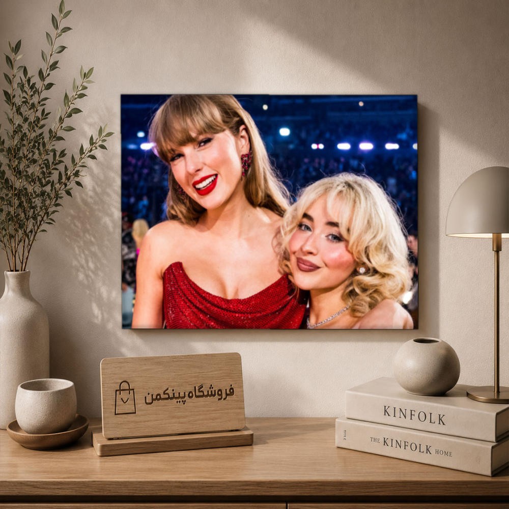 تابلو شاسی پینکمن طرح تیلور سویفت و Sabrina Carpenter - Taylor Swift And Sabrina Carpenter کد Jm 15
