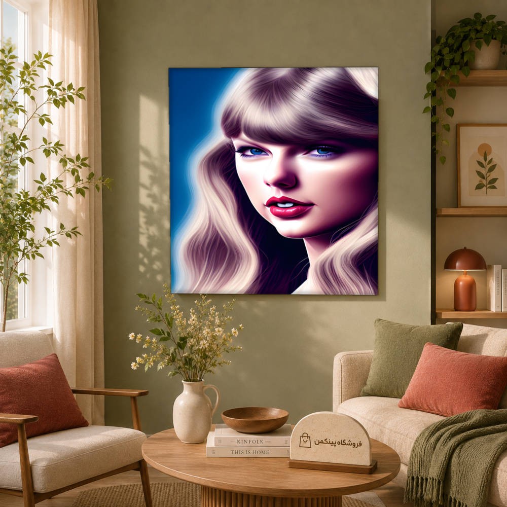 تابلو شاسی پینکمن طرح تیلور سویفت هنر - Taylor Swift Art کد Jm 17