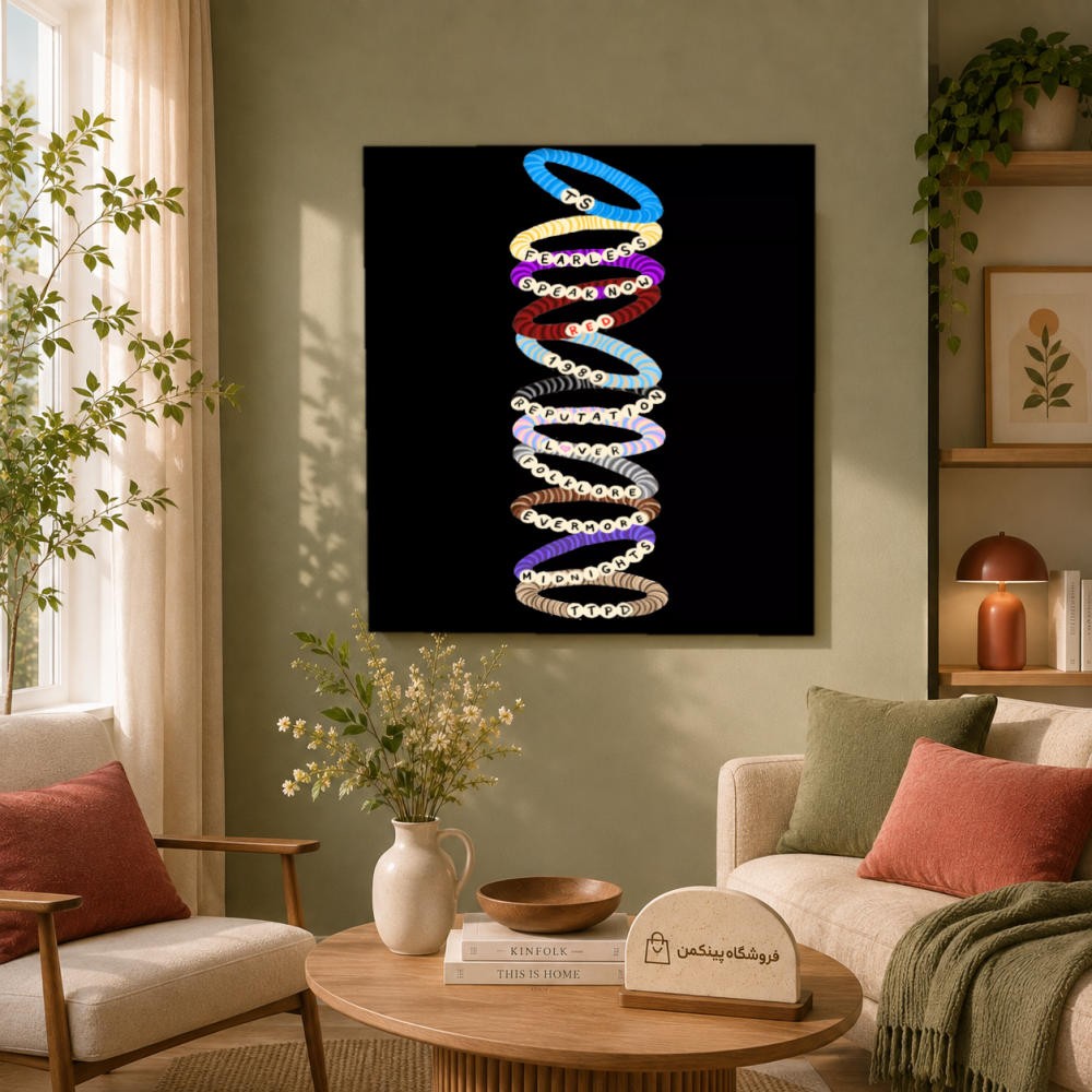 تابلو شاسی پینکمن طرح تیلور سویفت متن آهنگ تیلور سویفت - Taylor Swift Lyrics Phone کد Jm 45