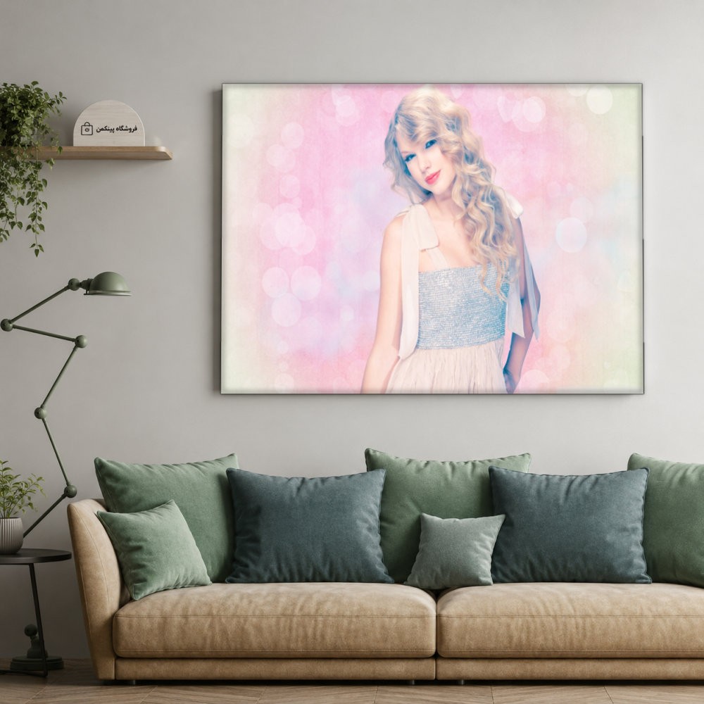 تابلو شاسی پینکمن طرح تیلور سویفت بامزه - Taylor Swift Cute کد Jm 23