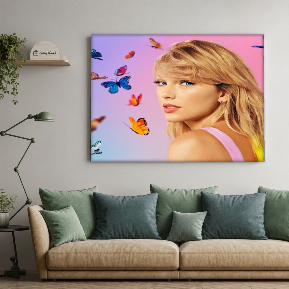 تابلو شاسی پینکمن طرح تیلور سویفت بامزه - Taylor Swift Cute کد Jm 18