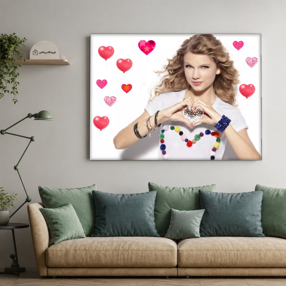 تابلو شاسی پینکمن طرح تیلور سویفت Valentine's روز - Taylor Swift Valentine's Day کد Jm 9