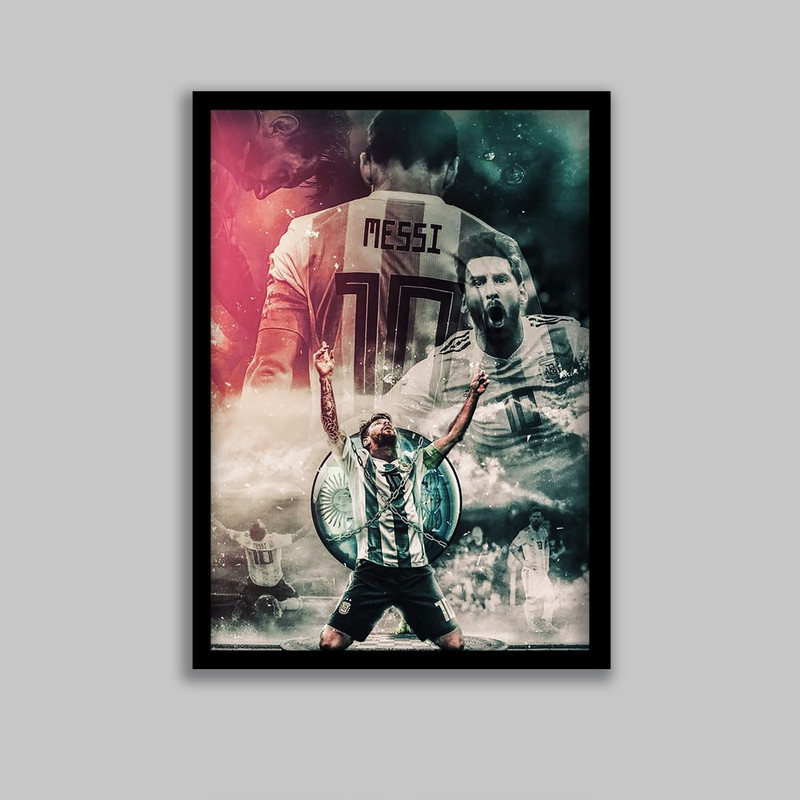 تابلو مدل لیونل مسی Lionel Messi کد LA-G10558-2