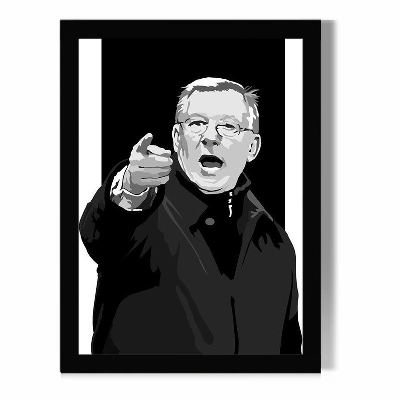 تابلو مدل دیواری طرح الکس فرگوسن Alex Ferguson کد FD558