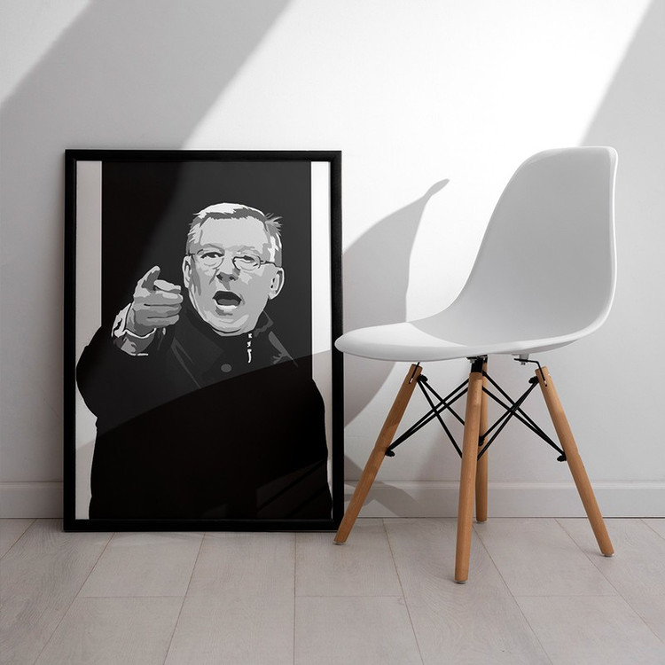تابلو مدل دیواری طرح الکس فرگوسن Alex Ferguson کد FD558