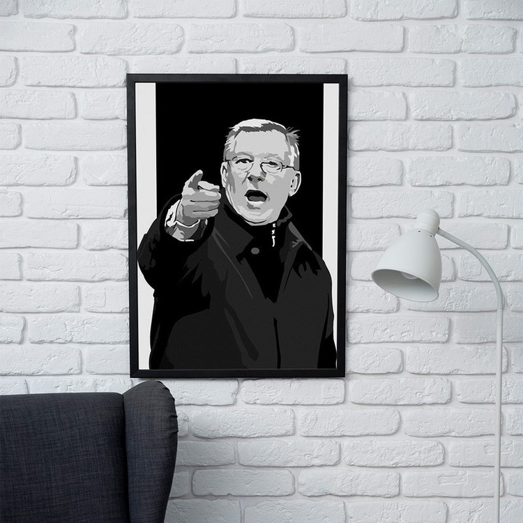 تابلو مدل دیواری طرح الکس فرگوسن Alex Ferguson کد FD558