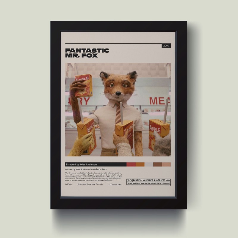 تابلو مدل Fantastic Mr Fox کدQ2642