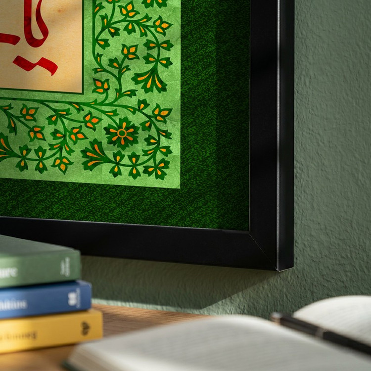 تابلو طرح ولادت امام رضا (ع) مدل G15061 فریم مشکی