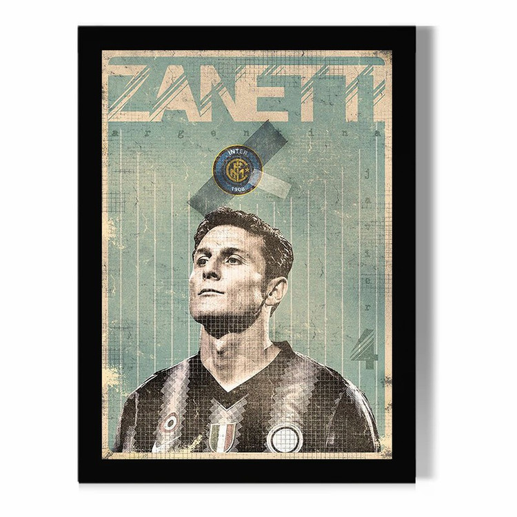 تابلو مدل دیواری طرح خاویر زانتی Javier Zanetti کد FD428