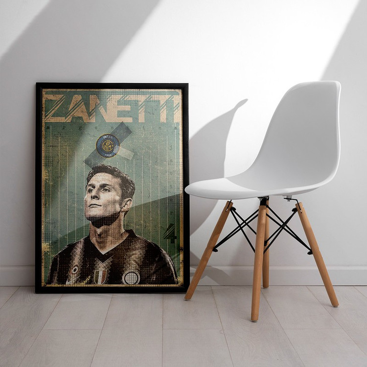 تابلو مدل دیواری طرح خاویر زانتی Javier Zanetti کد FD428