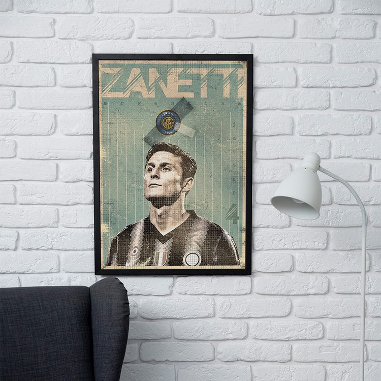 تابلو مدل دیواری طرح خاویر زانتی Javier Zanetti کد FD428