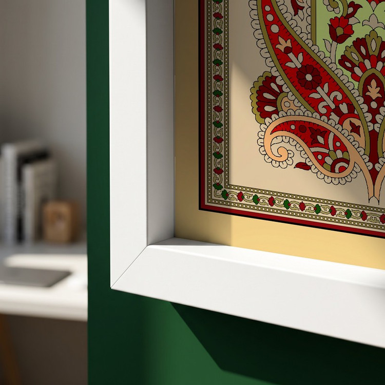 تابلو طرح ولادت حضرت عبدالعظیم (ع) مدل G15221 فریم سفید