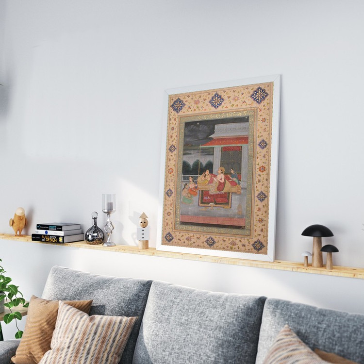 تابلو طرح نگاره ای از سرور مدل G00868 فریم سفید