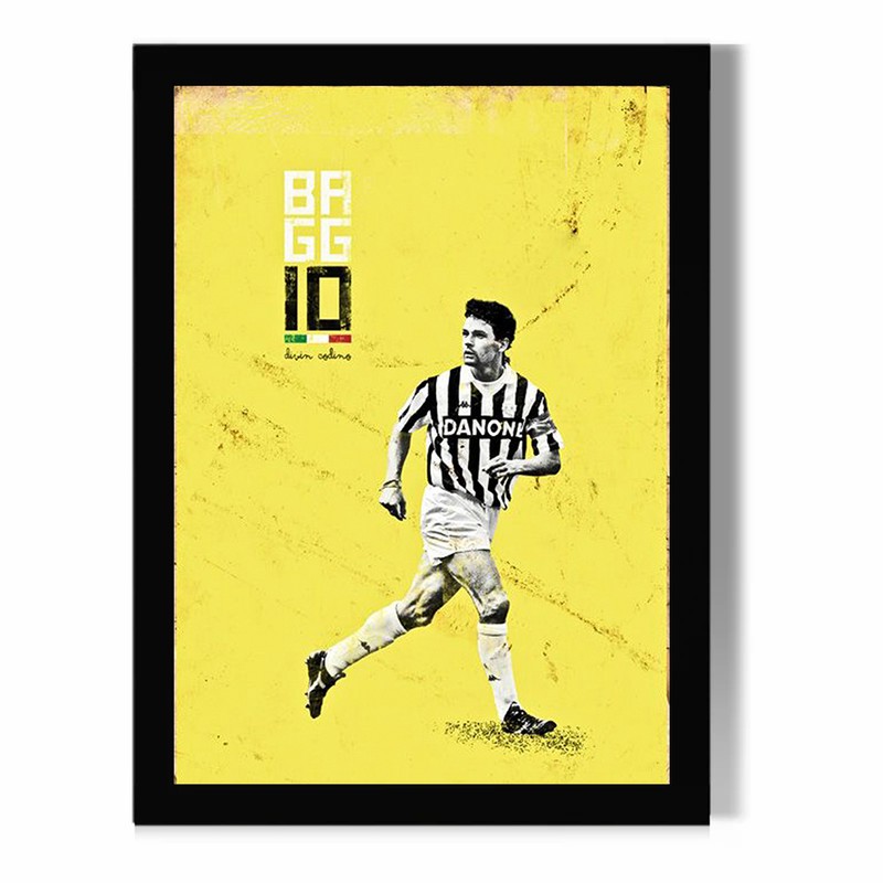 تابلو مدل دیواری طرح روبرتو باجو Roberto Baggio کد FD426