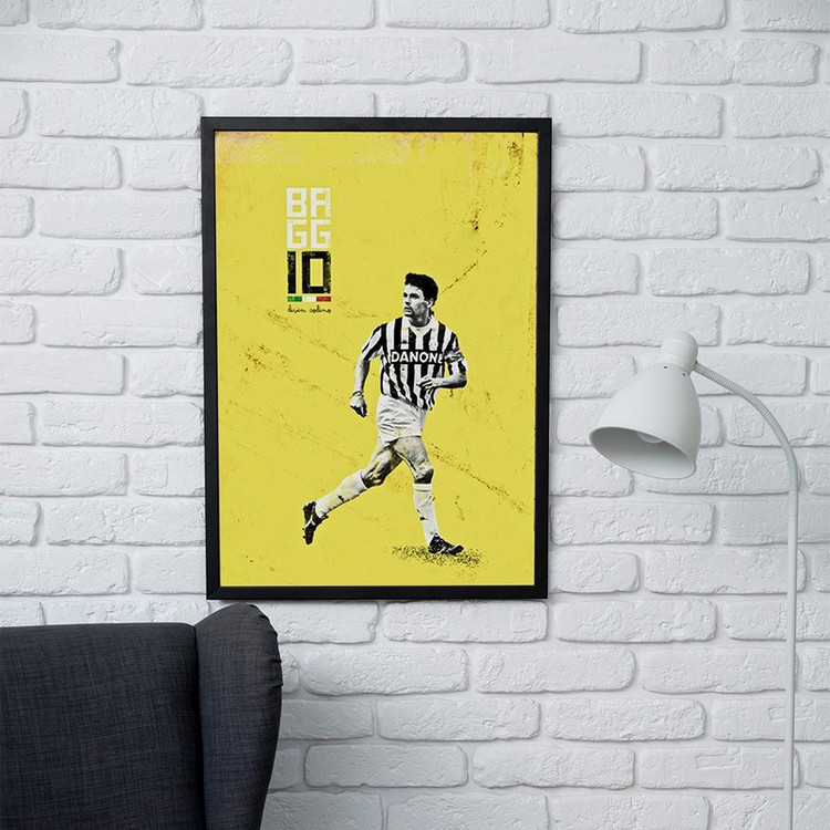 تابلو مدل دیواری طرح روبرتو باجو Roberto Baggio کد FD426