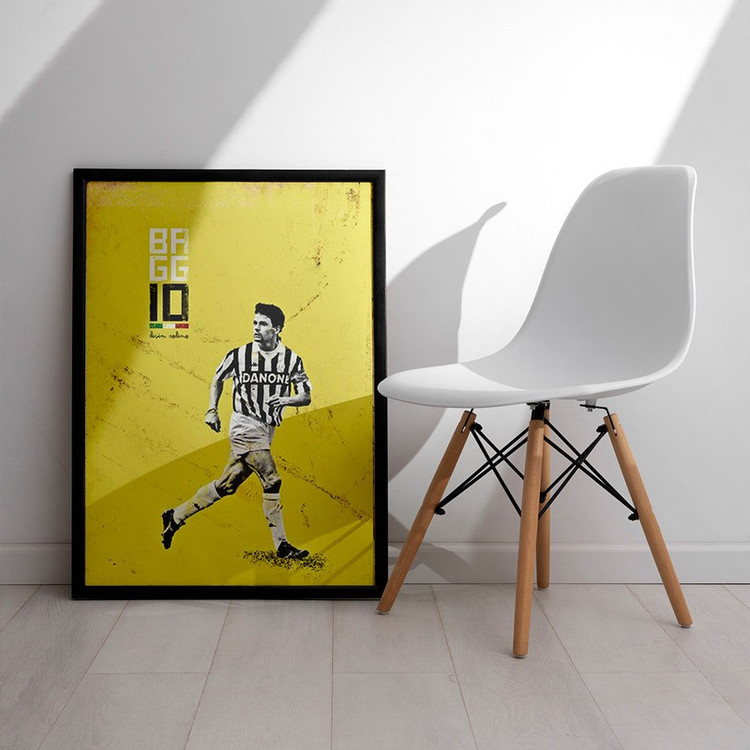 تابلو مدل دیواری طرح روبرتو باجو Roberto Baggio کد FD426