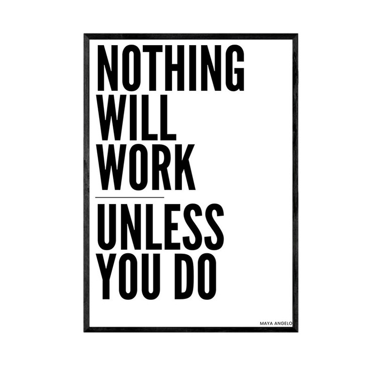 تابلو انگیزشی مدل Nothing will work
