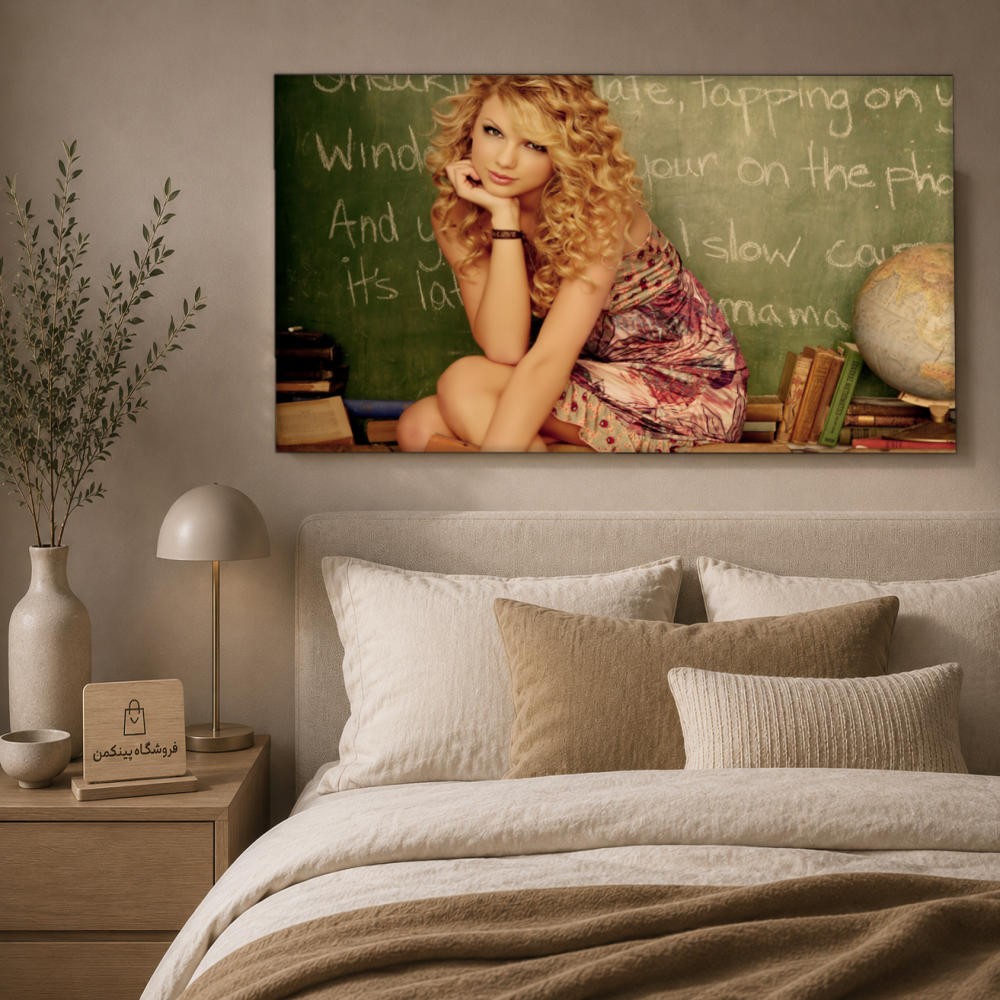 تابلو شاسی پینکمن طرح تیلور سویفت Pretty - Taylor Swift Pretty کد Jm 32