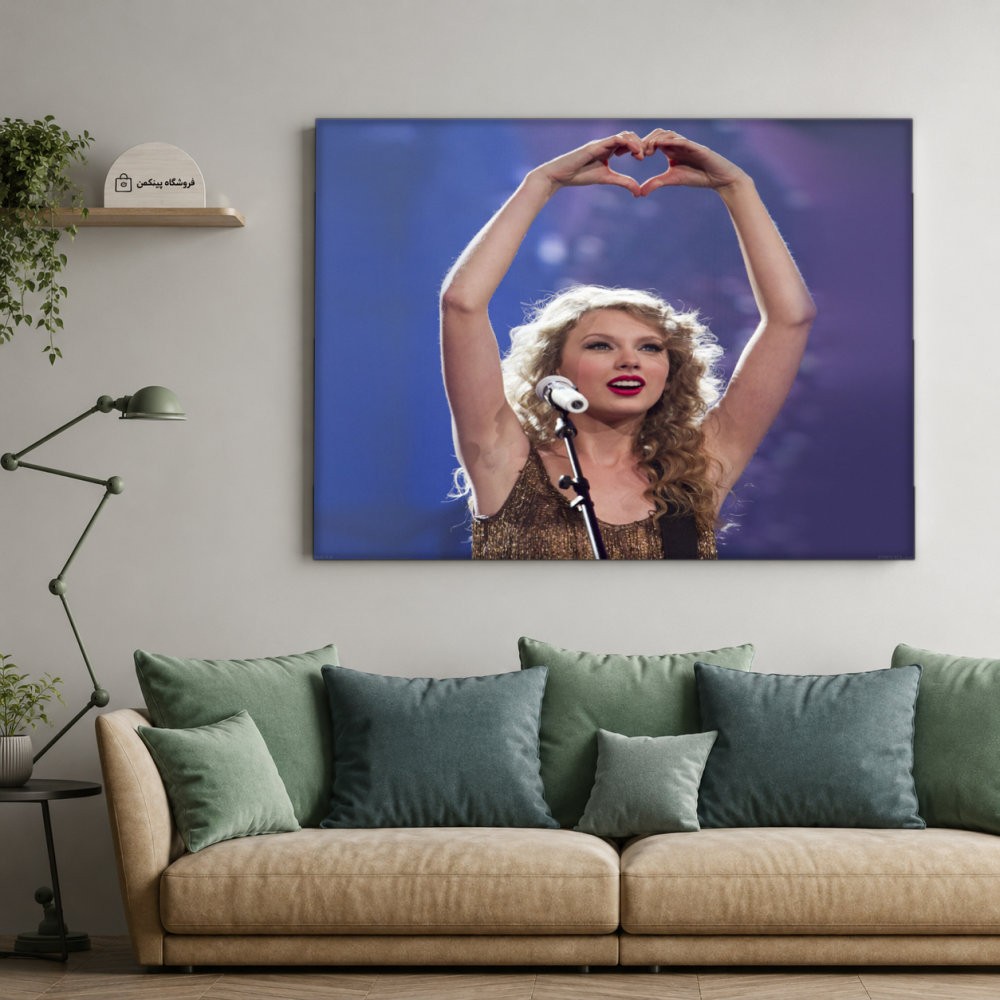 تابلو شاسی پینکمن طرح تیلور سویفت Face - Taylor Swift Face کد Jm 28