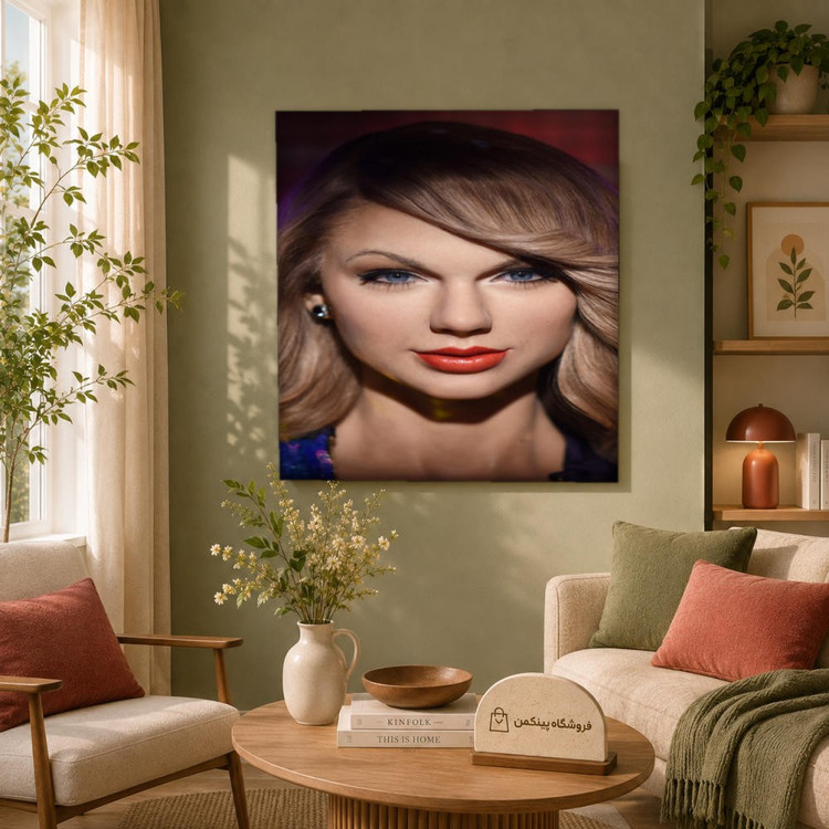 تابلو شاسی پینکمن طرح تیلور سویفت Face - Taylor Swift Face کد Jm 20