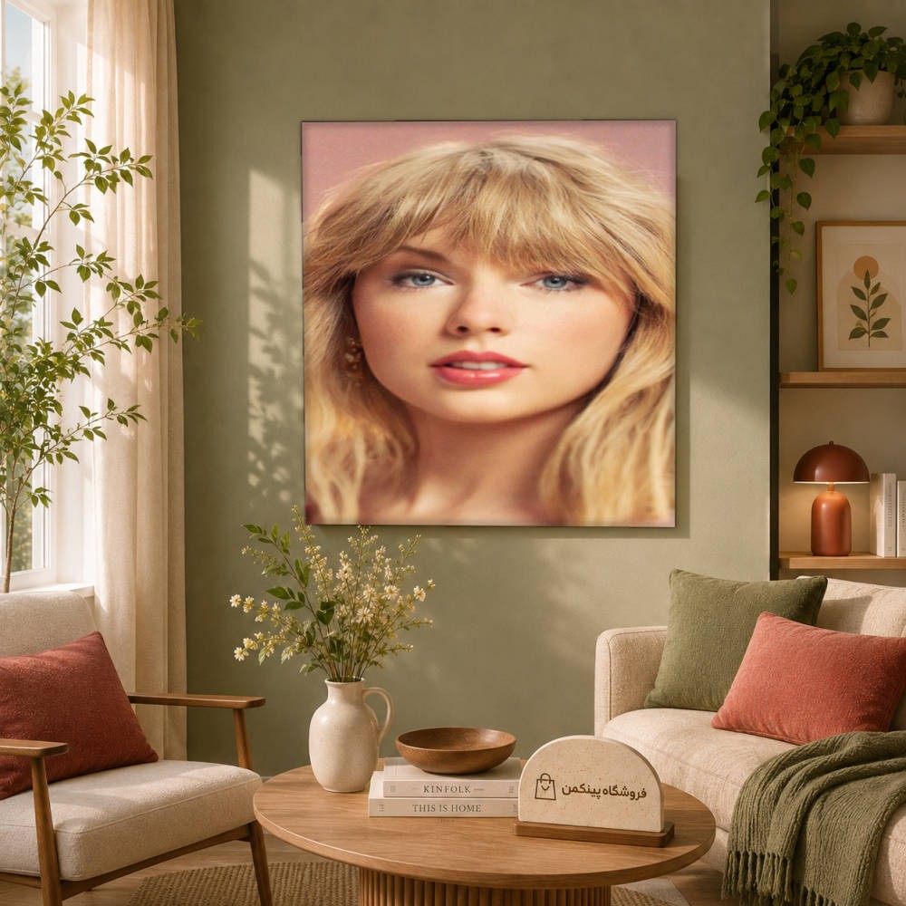 تابلو شاسی پینکمن طرح تیلور سویفت Face - Taylor Swift Face کد Jm 12
