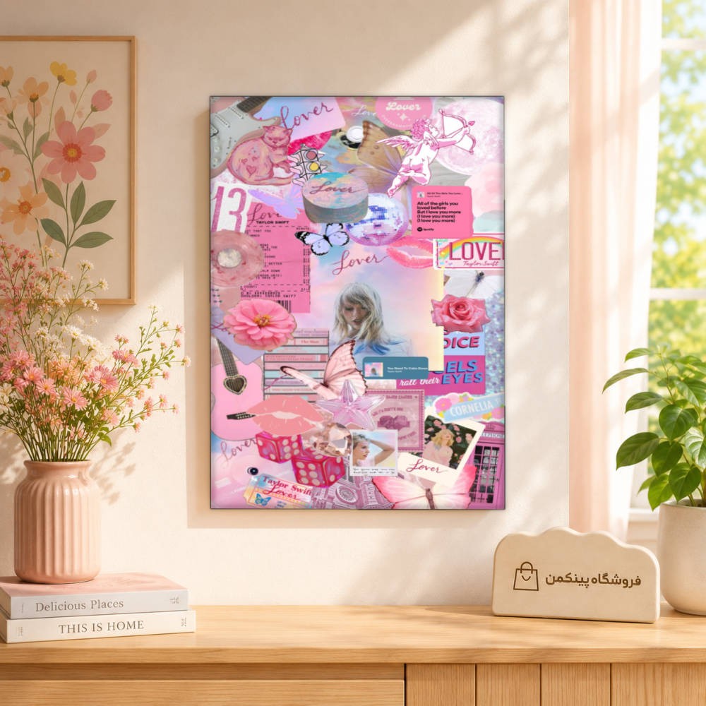 تابلو شاسی پینکمن طرح تیلور سویفت Collages - Taylor Swift Collages کد Jm 23