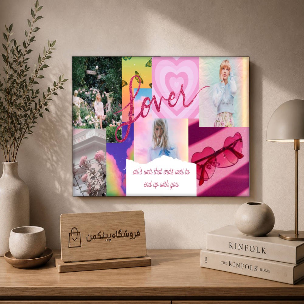 تابلو شاسی پینکمن طرح تیلور سویفت - Laptop Taylor Swift کد Jm 14