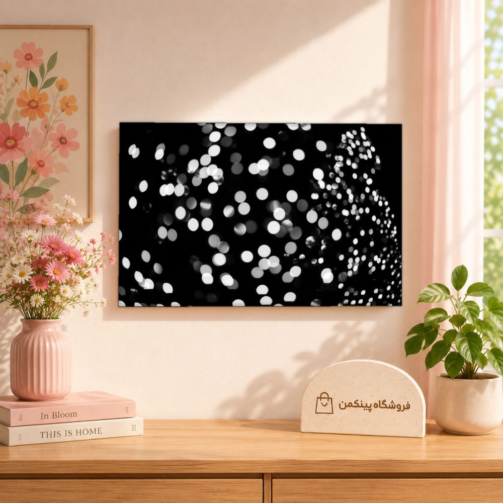 تابلو شاسی پینکمن طرح تکرنگ کریسمس - Monochrome Christmas کد Jm 7