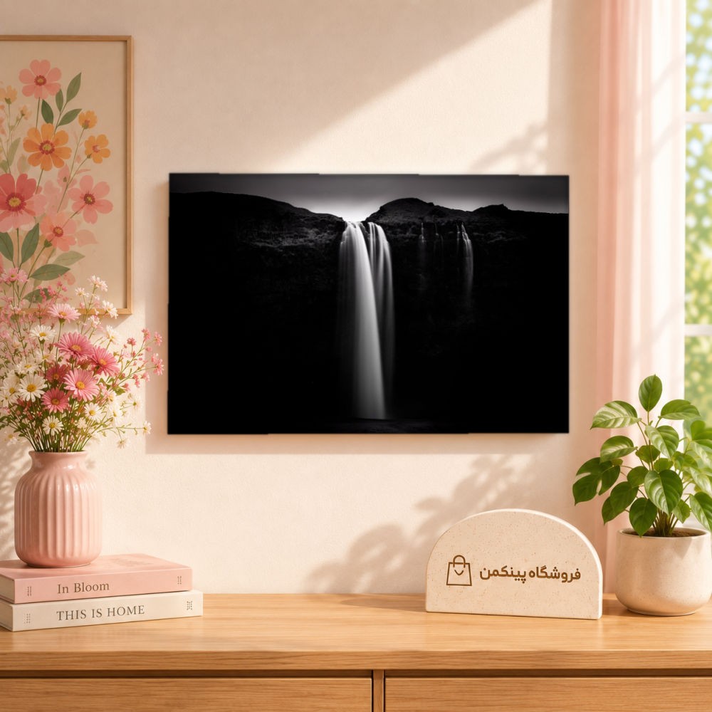 تابلو شاسی پینکمن طرح تکرنگ چشمانداز - Monochrome Landscape کد Jm 20