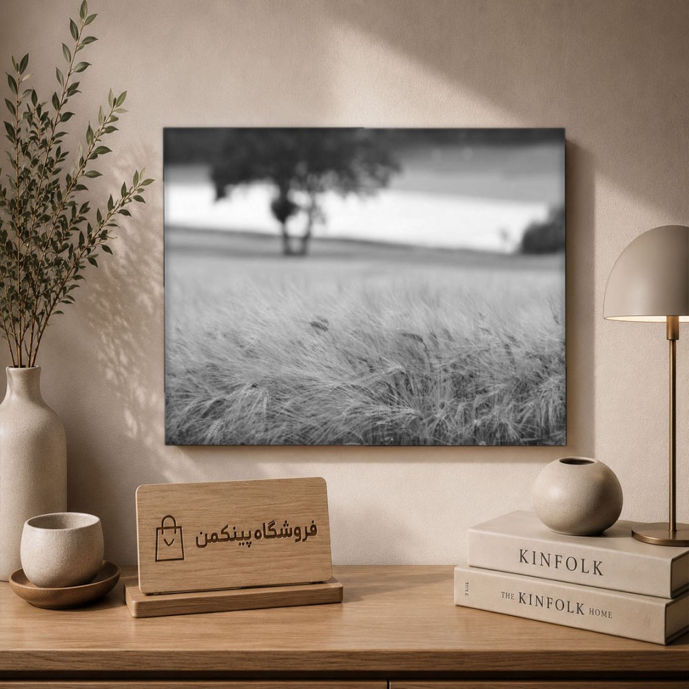 تابلو شاسی پینکمن طرح تکرنگ چشمانداز - Monochrome Landscape کد Jm 1