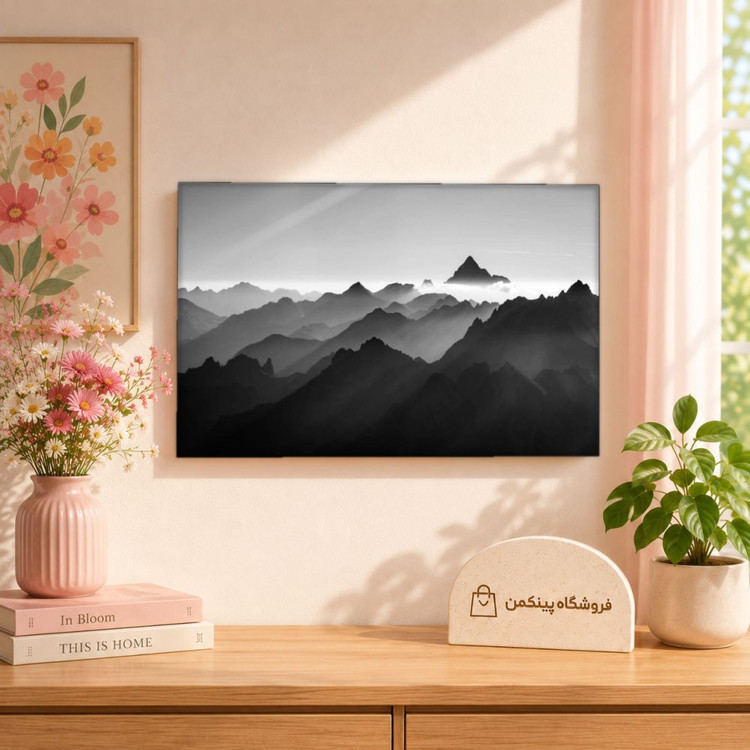 تابلو شاسی پینکمن طرح تکرنگ نسخه پنجم - Monochrome Desktop کد Jm 26