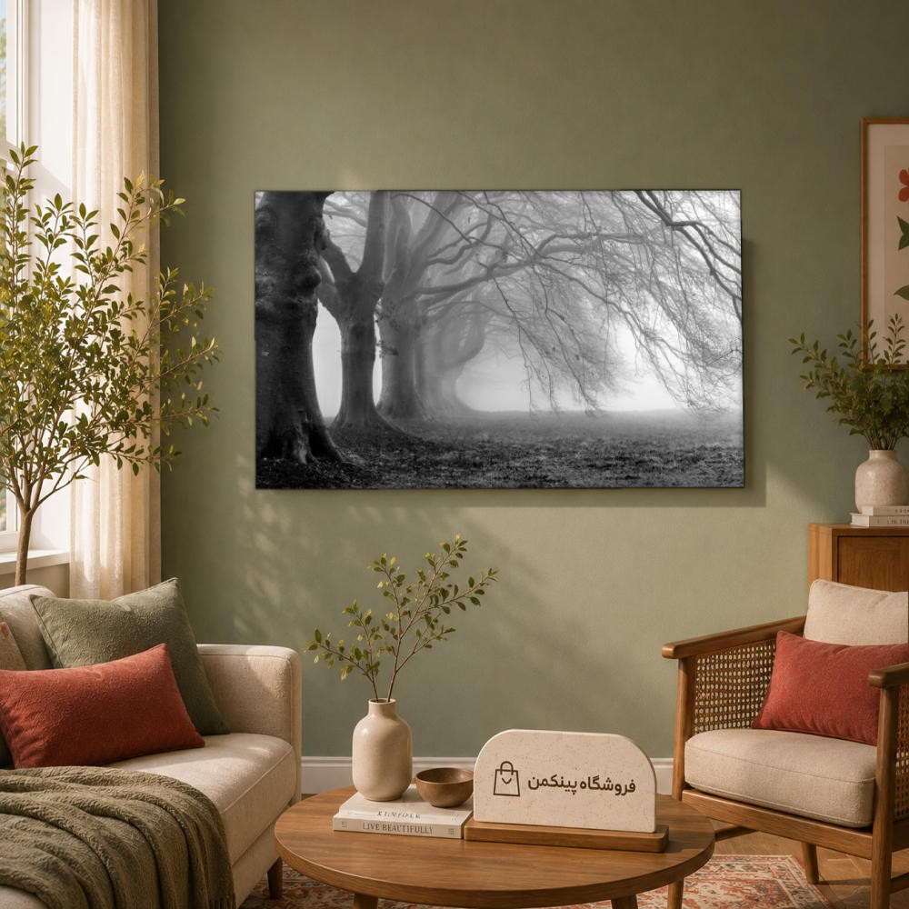 تابلو شاسی پینکمن طرح تکرنگ نسخه پنجم - Monochrome Desktop کد Jm 25