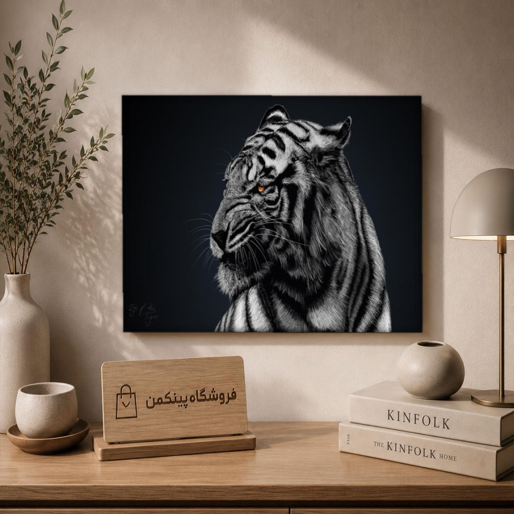 تابلو شاسی پینکمن طرح تکرنگ نسخه پنجم - Monochrome Desktop کد Jm 1