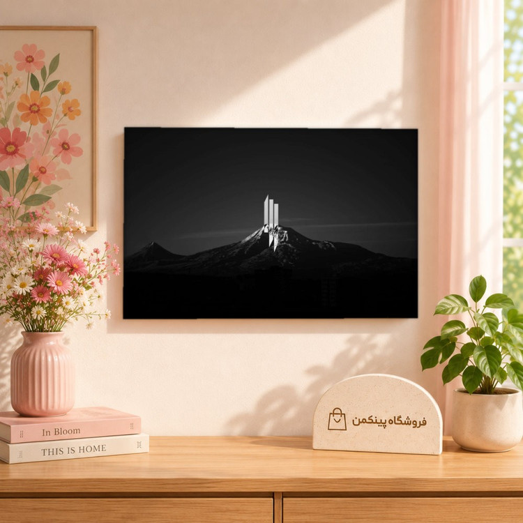 تابلو شاسی پینکمن طرح تکرنگ نسخه پنجم - Monochrome Desktop کد Jm 11
