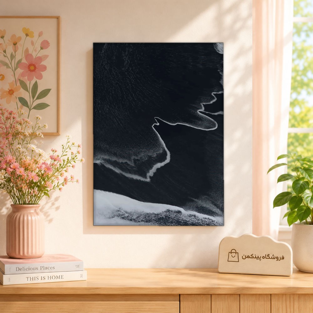 تابلو شاسی پینکمن طرح تکرنگ نسخه هفتم - Monochrome Mobile کد Jm 50