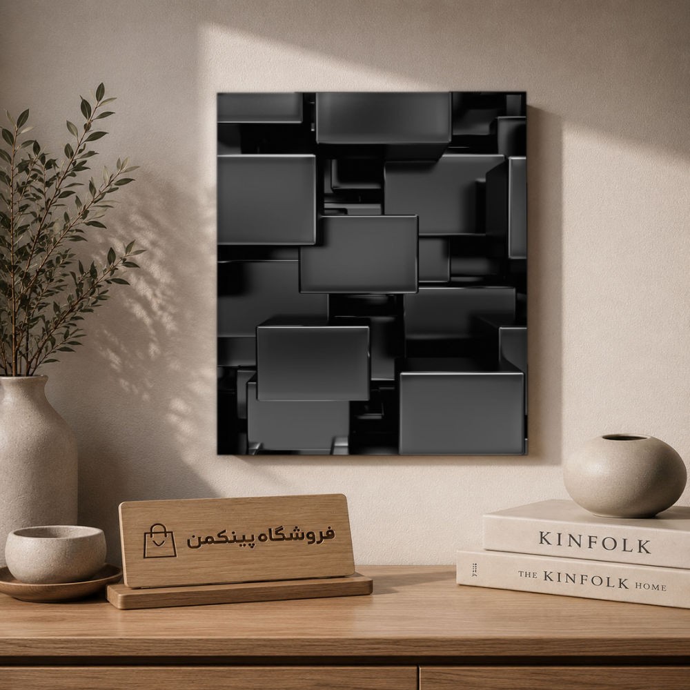 تابلو شاسی پینکمن طرح تکرنگ نسخه هشتم - Monochrome Phone کد Jm 23
