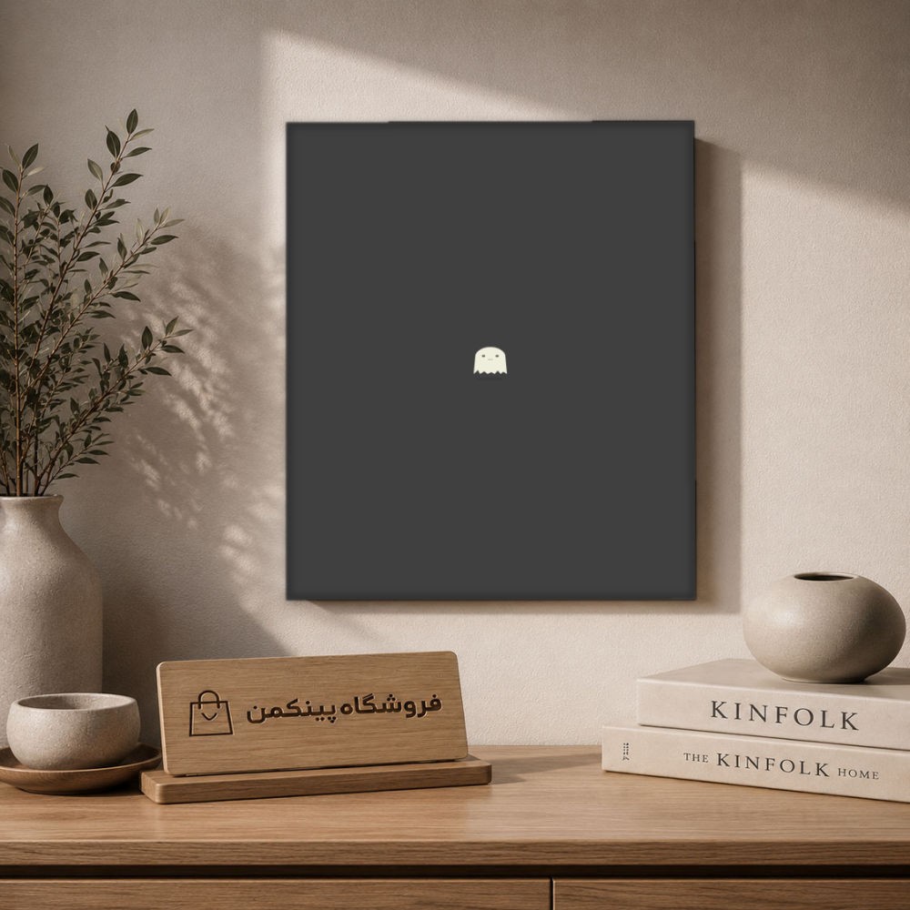 تابلو شاسی پینکمن طرح تکرنگ نسخه هشتم - Monochrome Phone کد Jm 16
