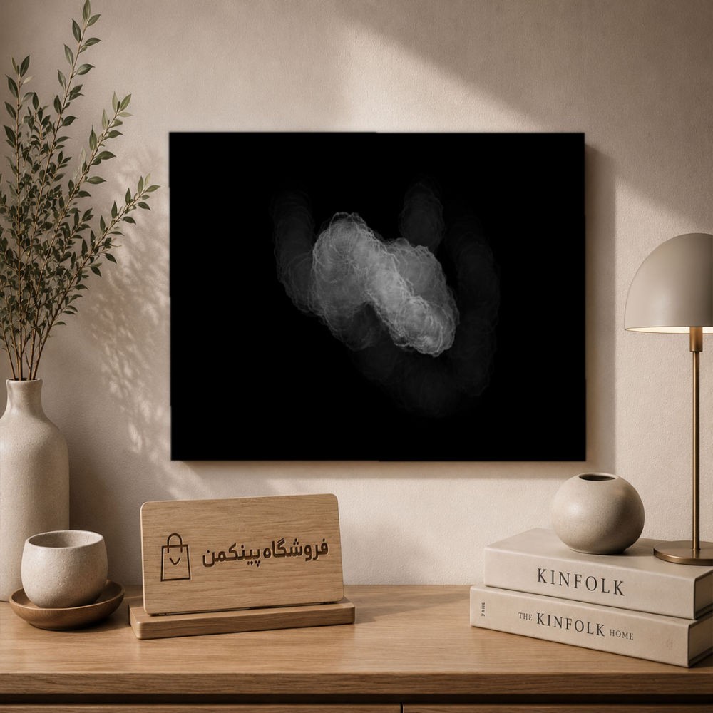 تابلو شاسی پینکمن طرح تکرنگ مینیمال - Monochrome Minimal 4k کد Jm 9