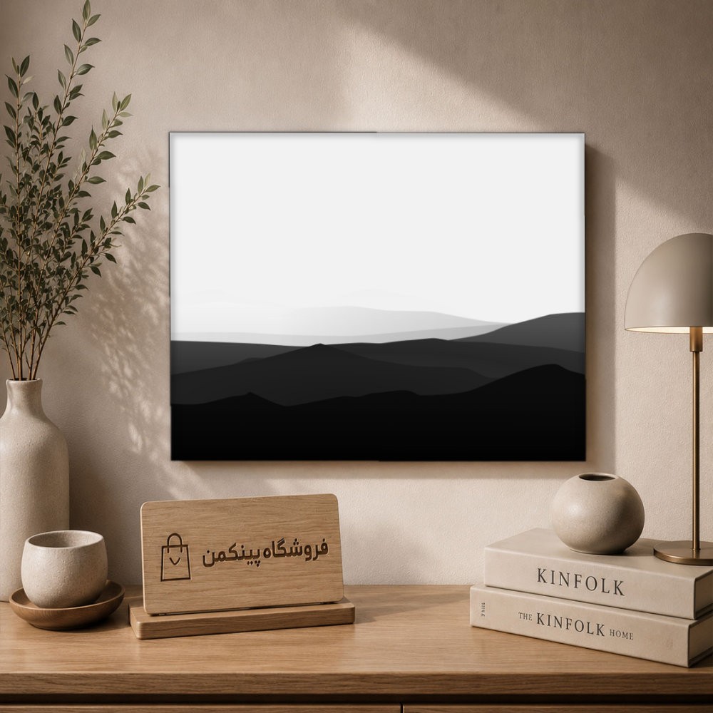 تابلو شاسی پینکمن طرح تکرنگ مینیمال - Monochrome Minimal 4k کد Jm 30