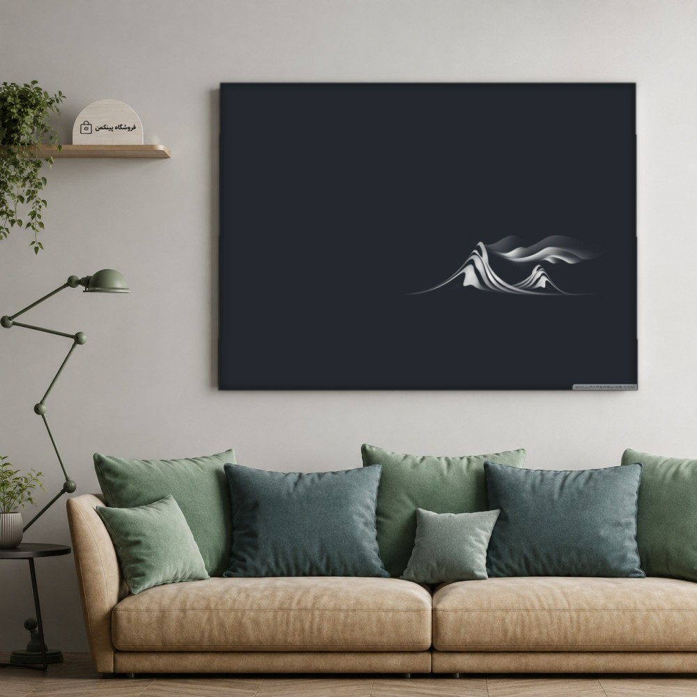 تابلو شاسی پینکمن طرح تکرنگ مینیمال - Monochrome Minimal 4k کد Jm 18