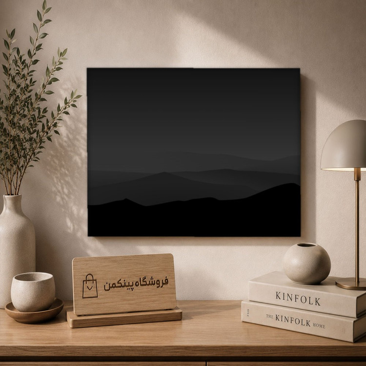 تابلو شاسی پینکمن طرح تکرنگ مینیمال - Monochrome Minimal 4k کد Jm 16