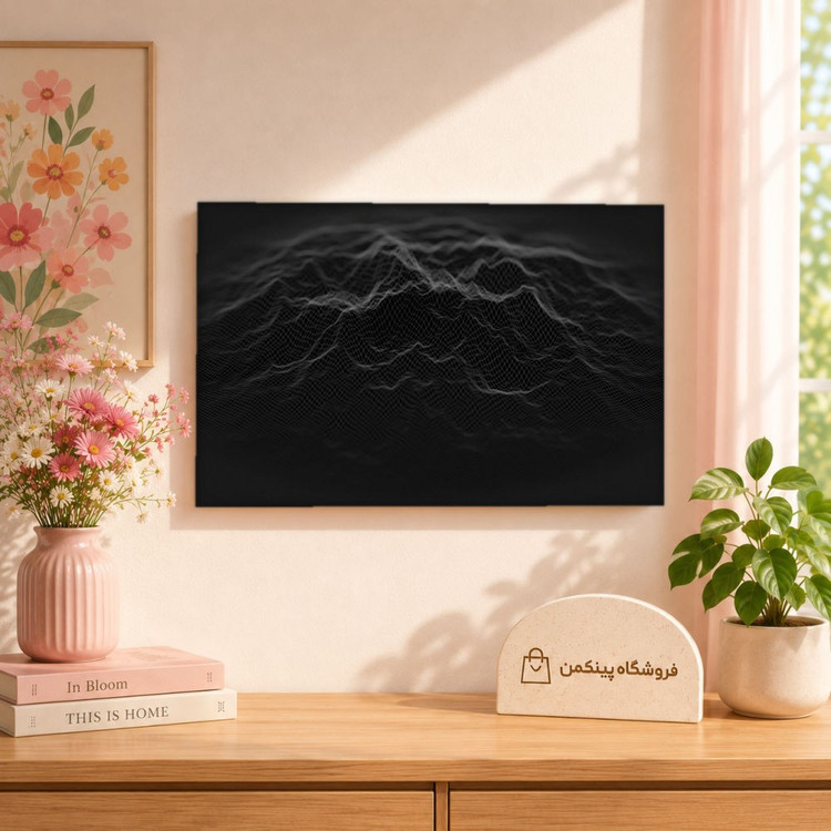 تابلو شاسی پینکمن طرح تکرنگ مینیمال - Monochrome Minimal 4k کد Jm 12