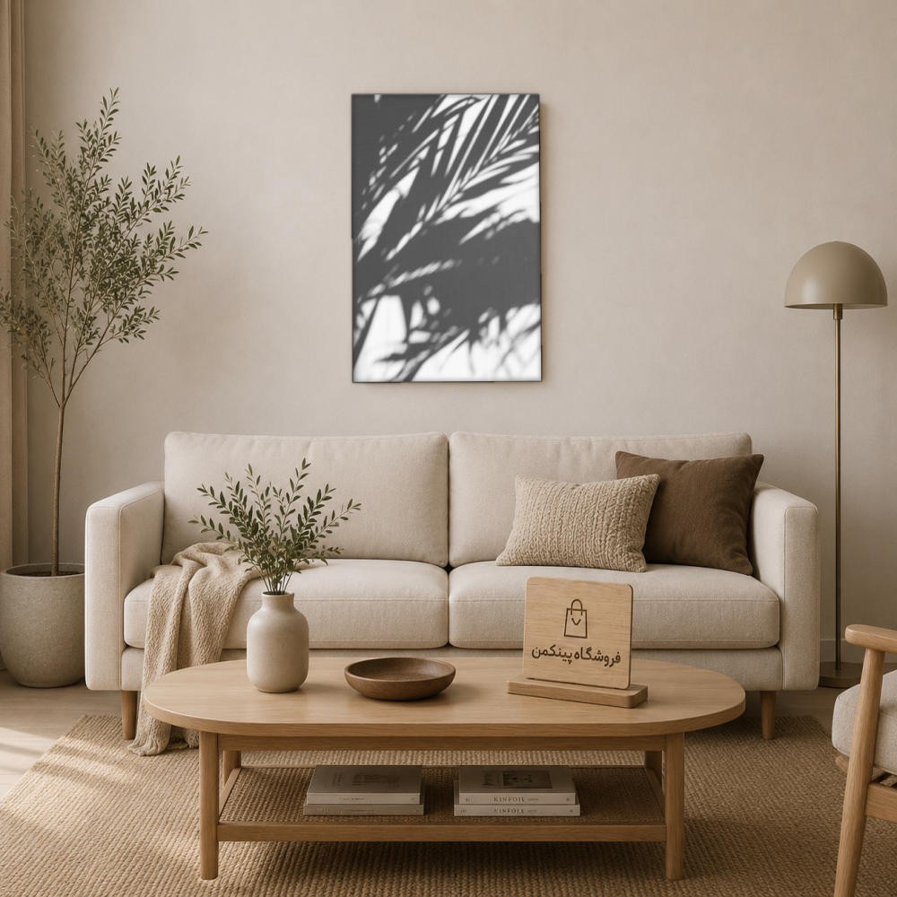 تابلو شاسی پینکمن طرح تکرنگ استتیک - Monochrome Aesthetic کد Jm65