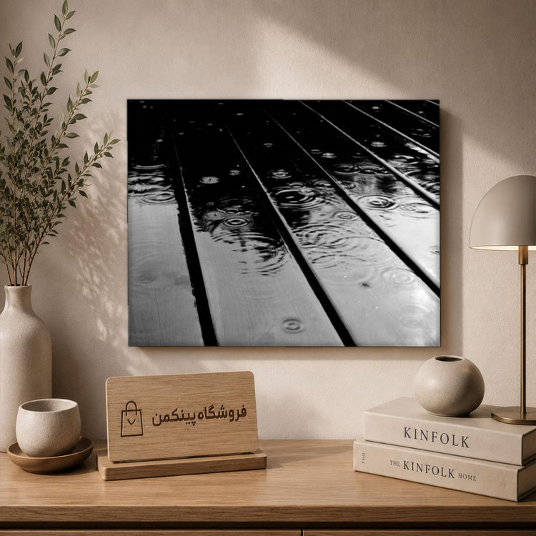 تابلو شاسی پینکمن طرح تکرنگ استتیک - Monochrome Aesthetic کد Jm42